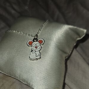Cute Mouse Pendant Necklace